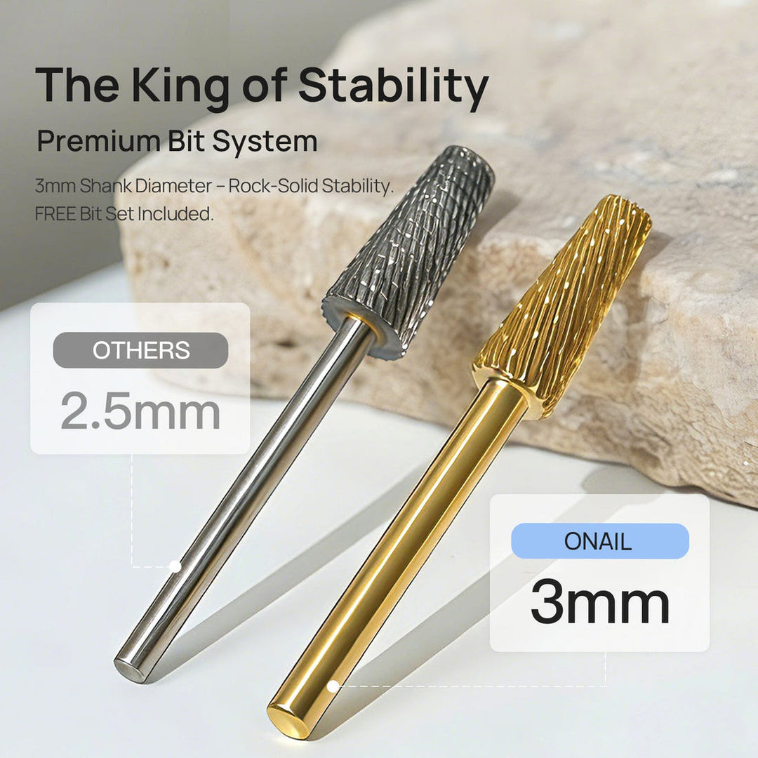 ONAIL Nail Drill Pro Max 2 Handpieces Version - White/Black/Purple