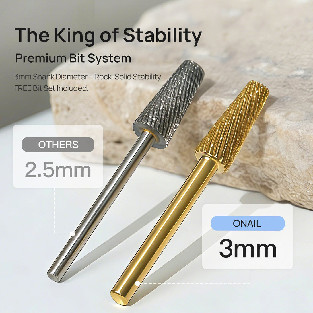 ONAIL Nail Drill Pro Max 2 Handpieces Version - White/Black/Purple