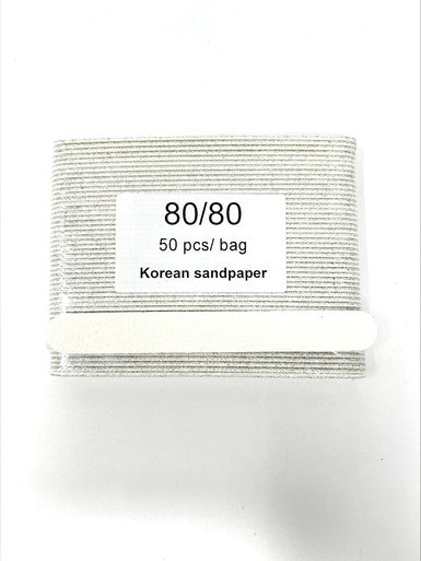 Disposable Manicure File White 4.7" ( Pack of 50 pcs )