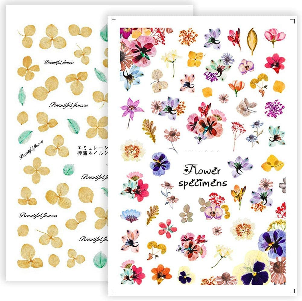 3D FLOWER STICKERS 14PCS/SET XF3022-45