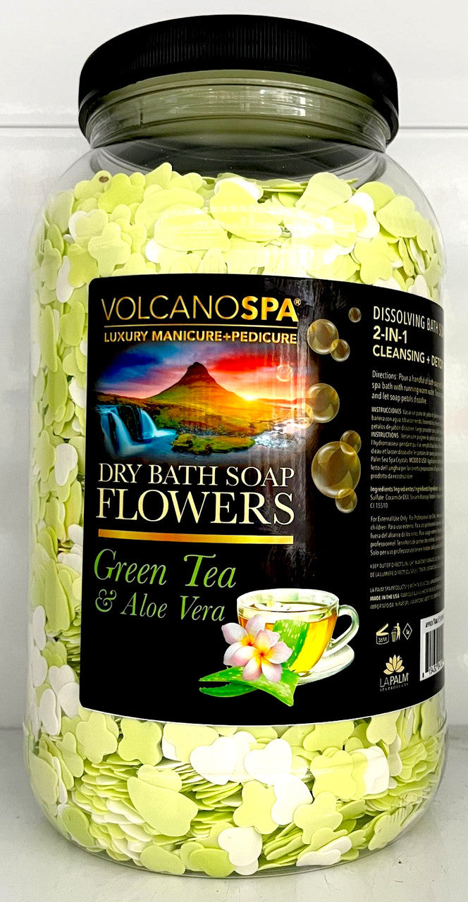 Lapalm Volcano Spa  Dry Bath Soap Flowers 1G - Green Tea &amp; Aloe - Out of Stock