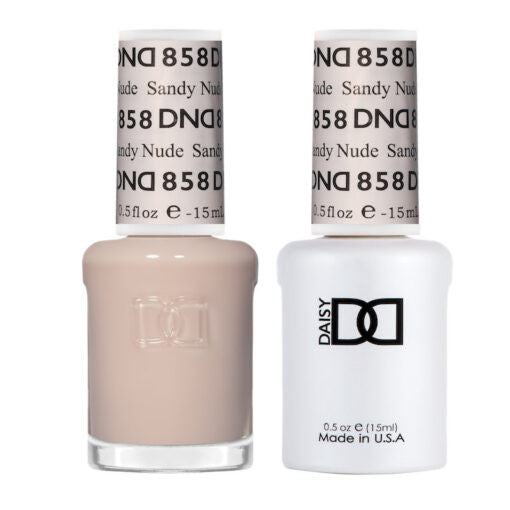 DND Duo Gel #858 Sandy Nude