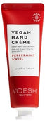 Voesh Limited Edition Peppermint Swirl Vegan Hand & Body Crème / 1.5 oz.