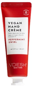 Voesh Limited Edition Peppermint Swirl Vegan Hand & Body Crème / 1.5 oz.