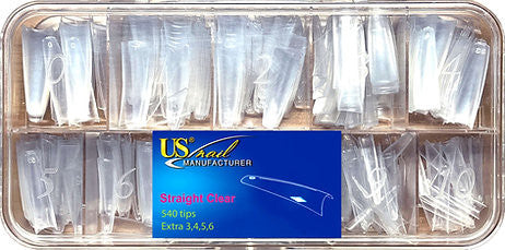 USN - STRAIGHT CLEAR NAIL TIP 540/BOX Hover Image