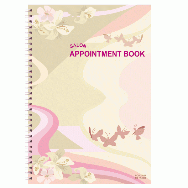 Berkeley Salon Appointment Book - 4 Column 150 pages AB104