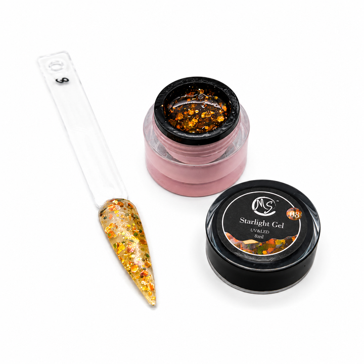 MS Starlight Gel Stone &amp; Glow Effect 18 Colors