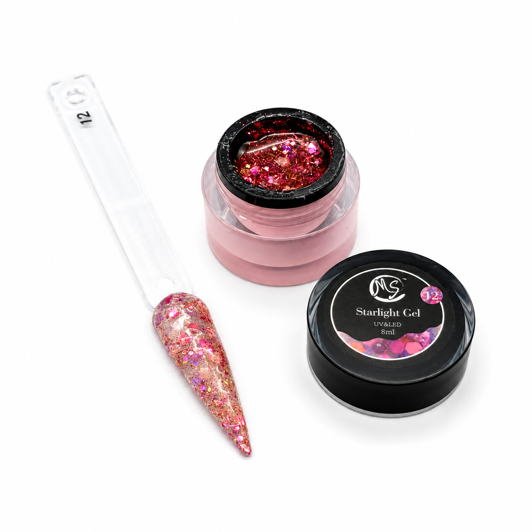 MS Starlight Gel Stone &amp; Glow Effect 18 Colors