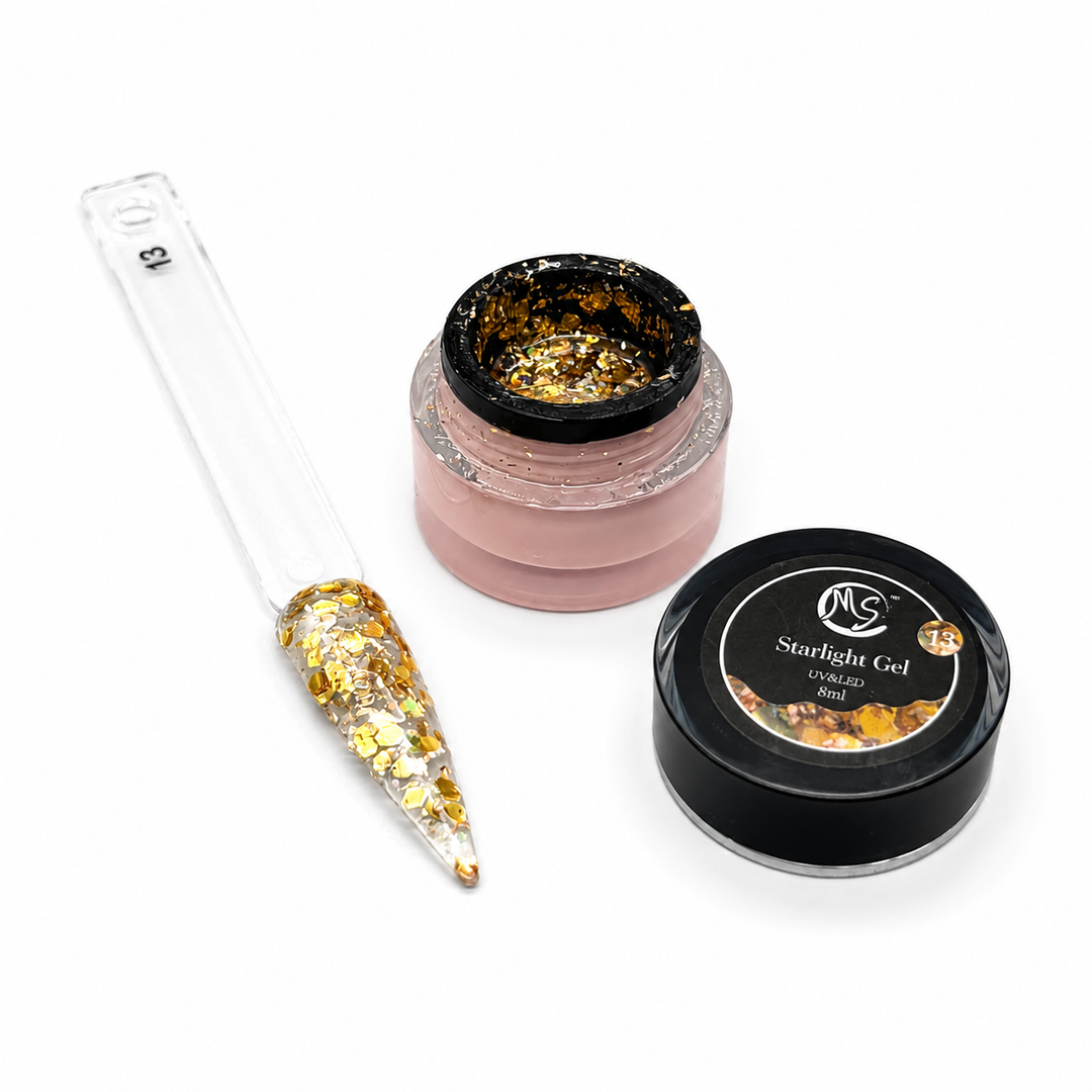 MS Starlight Gel Stone &amp; Glow Effect 18 Colors