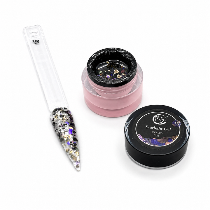 MS Starlight Gel Stone &amp; Glow Effect 18 Colors