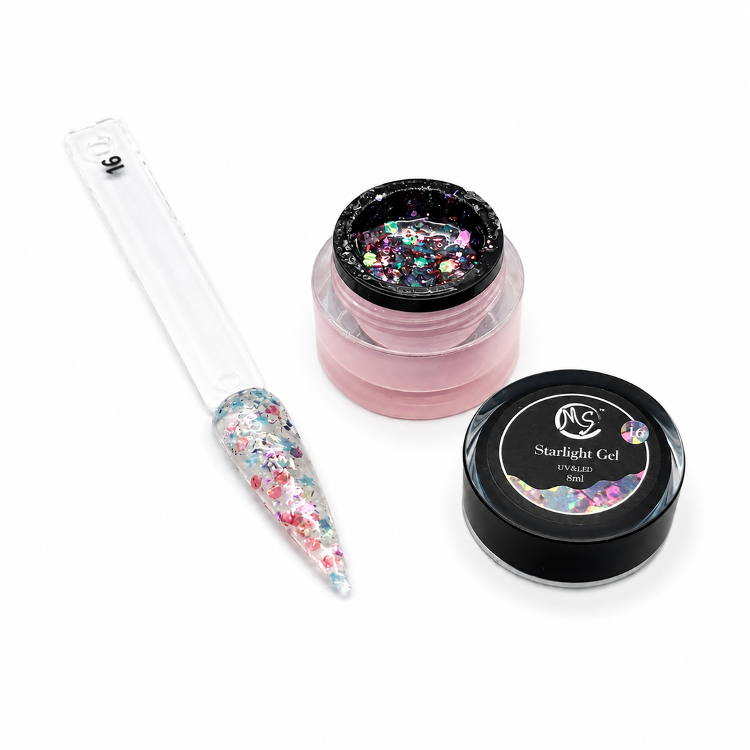 MS Starlight Gel Stone &amp; Glow Effect 18 Colors
