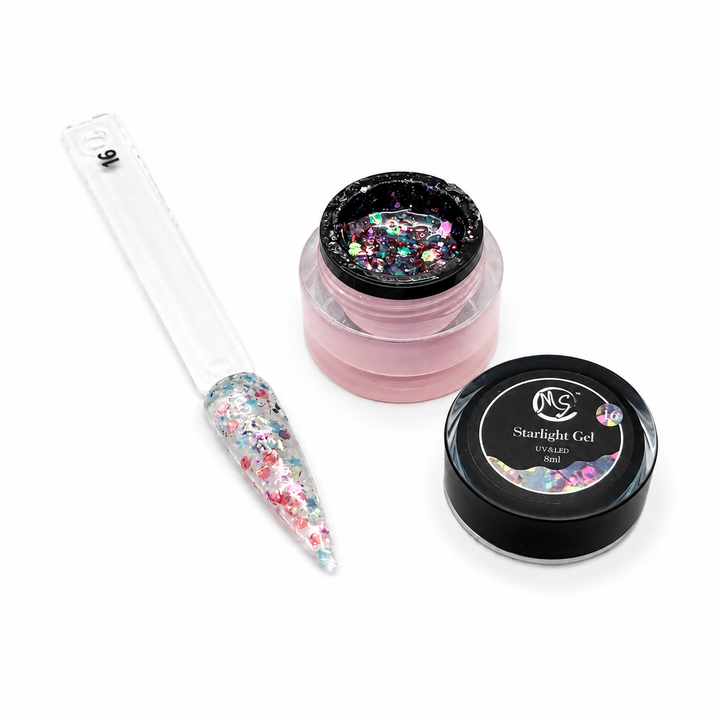 MS Starlight Gel Stone &amp; Glow Effect 18 Colors