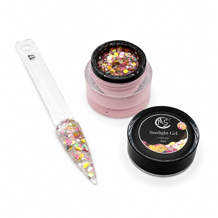 MS Starlight Gel Stone &amp; Glow Effect 18 Colors