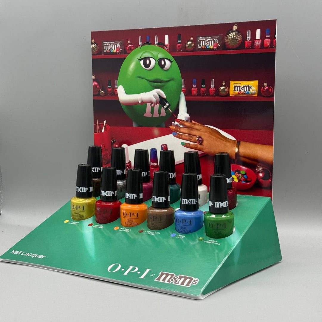 OPI Nail Lacquer Sweeten Your Mani x M&amp;M’s Holiday 2026, 12-Piece Display - NAIL LACQUER OR REGULAR