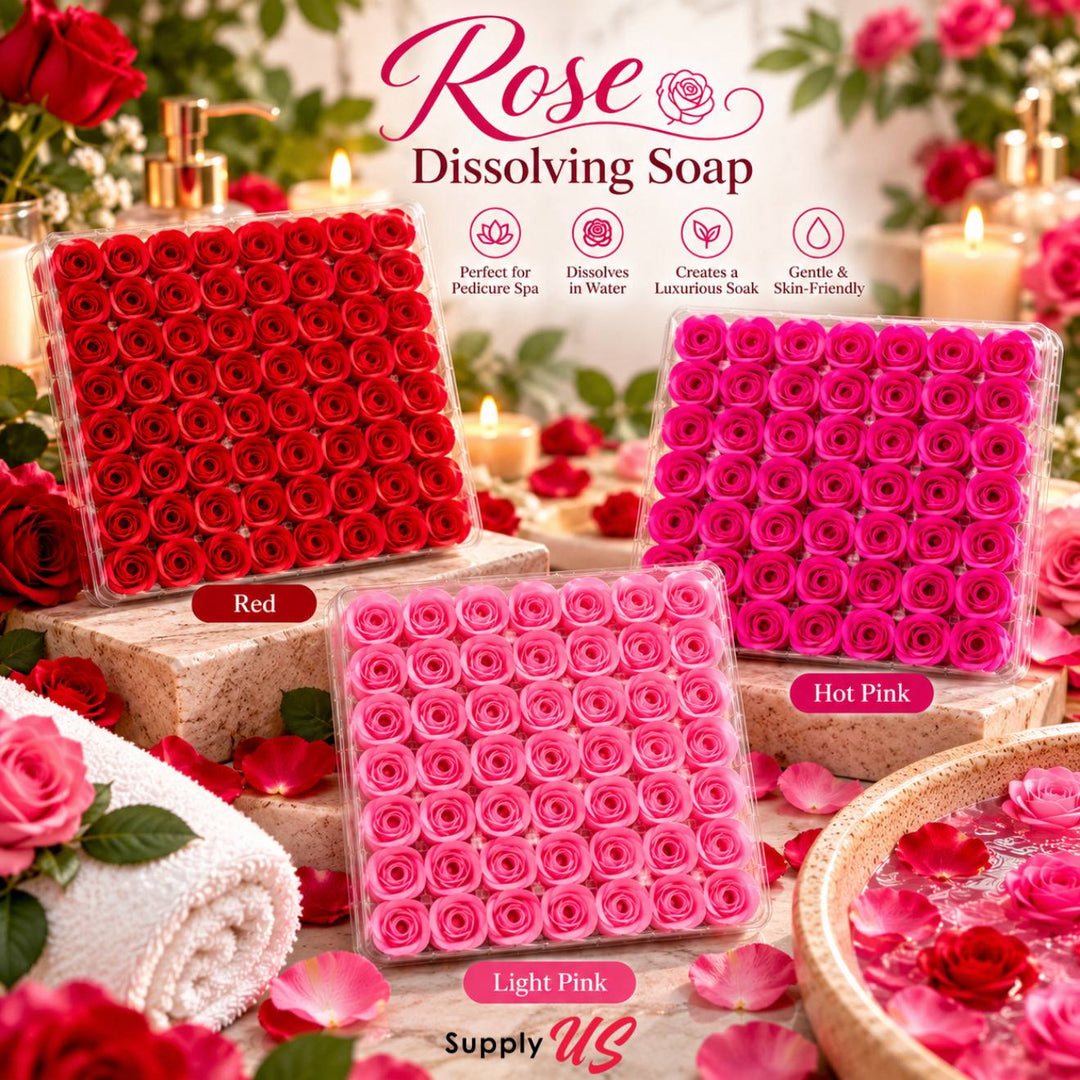 POSH Rose Dissolving Spa Soap 81pcs - Red - BUY 2 GET 1 FREE