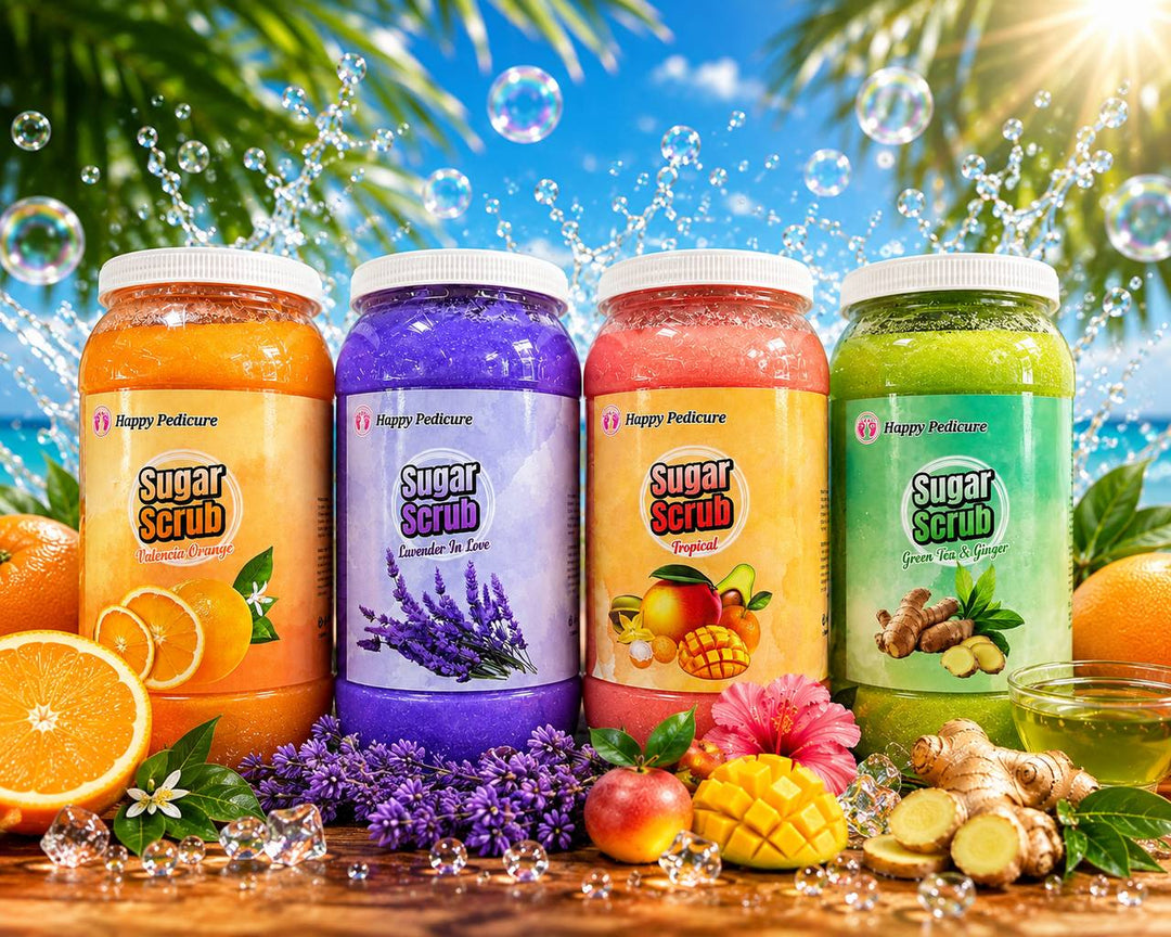 Happy Pedicure Sugar Scrub Gal - Grean Tea &amp; Ginger