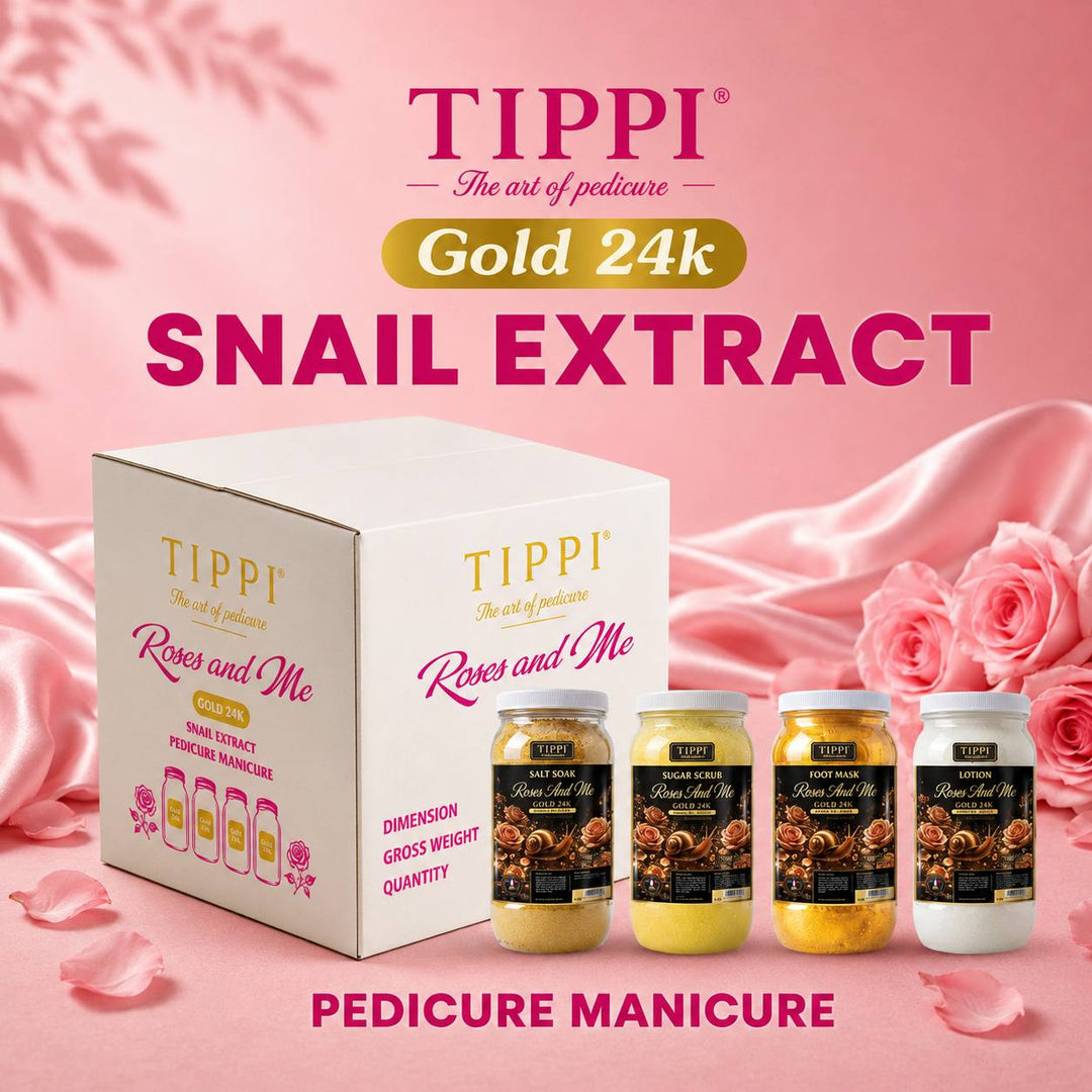 TIPPI Gold 24K Snail Extract 4-Step Pedicure | 1 Gallon Each