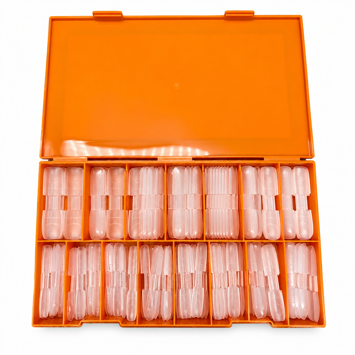 Phoenix Double-Ended Nail Form 2in1 Classic - Square &amp; Coffin - 14 sizes 140pcs/box - 