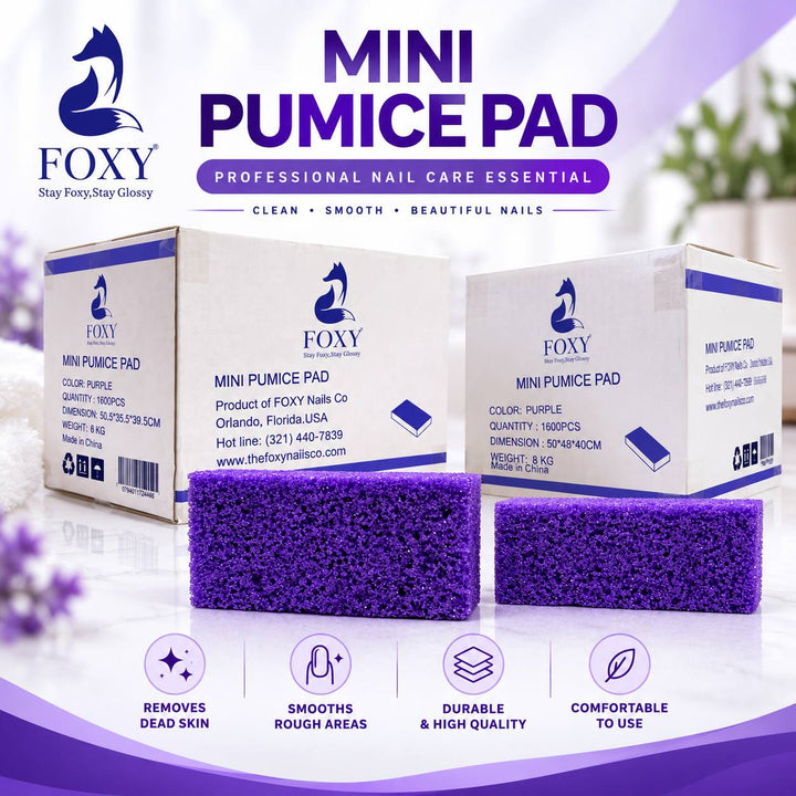 FOXY Mini Pumice Pad - Yellow / Purple