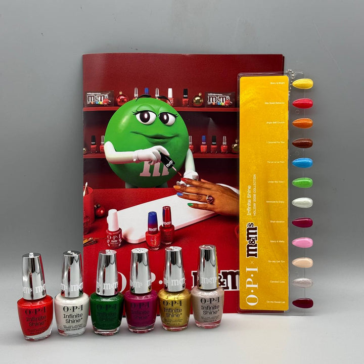 OPI Infinity Shine Sweeten Your Mani x M&amp;M’s Holiday 2026, 12-Piece Display - INFINITE SHINE