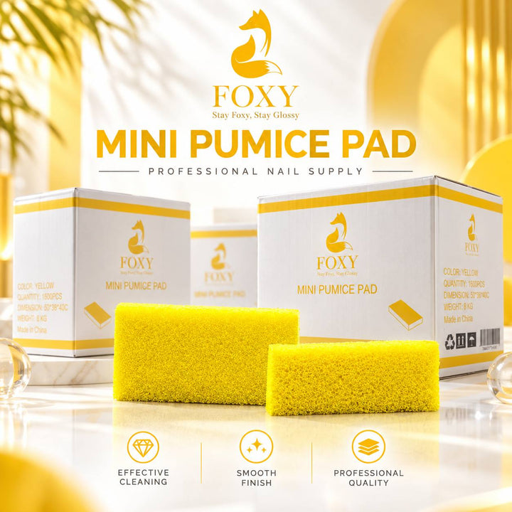 FOXY Mini Pumice Pad - Yellow / Purple