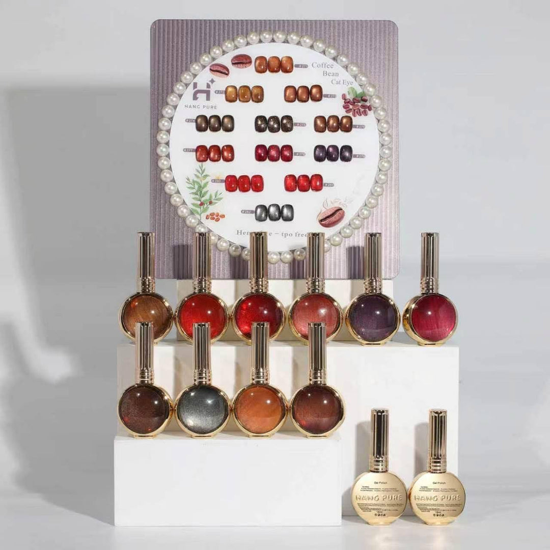 Hang Cateye Coffee Bean Collection 12 Colors - Free 2 Magnet