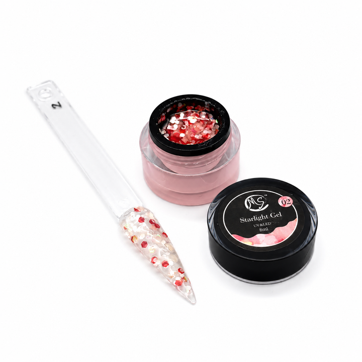 MS Starlight Gel Stone &amp; Glow Effect 18 Colors