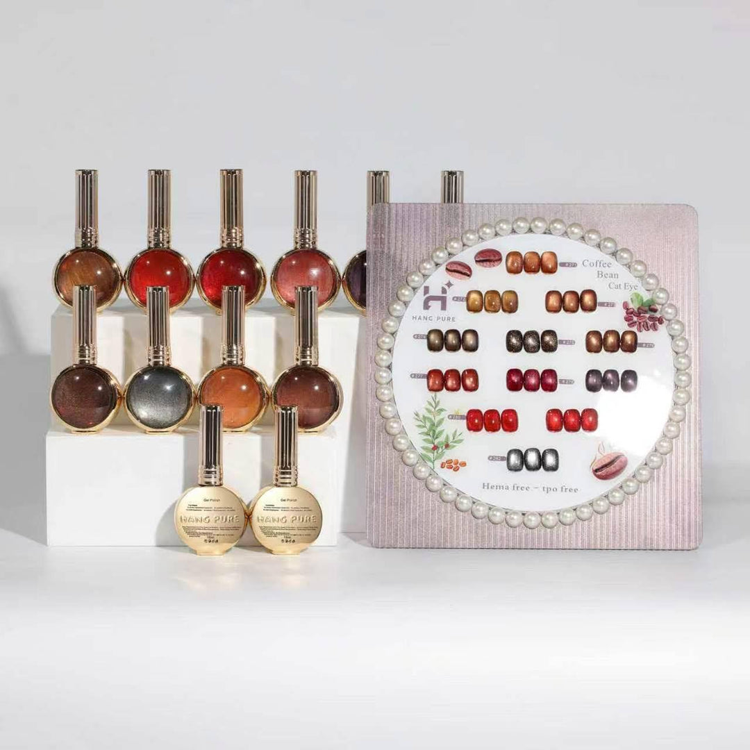 Hang Cateye Coffee Bean Collection 12 Colors - Free 2 Magnet