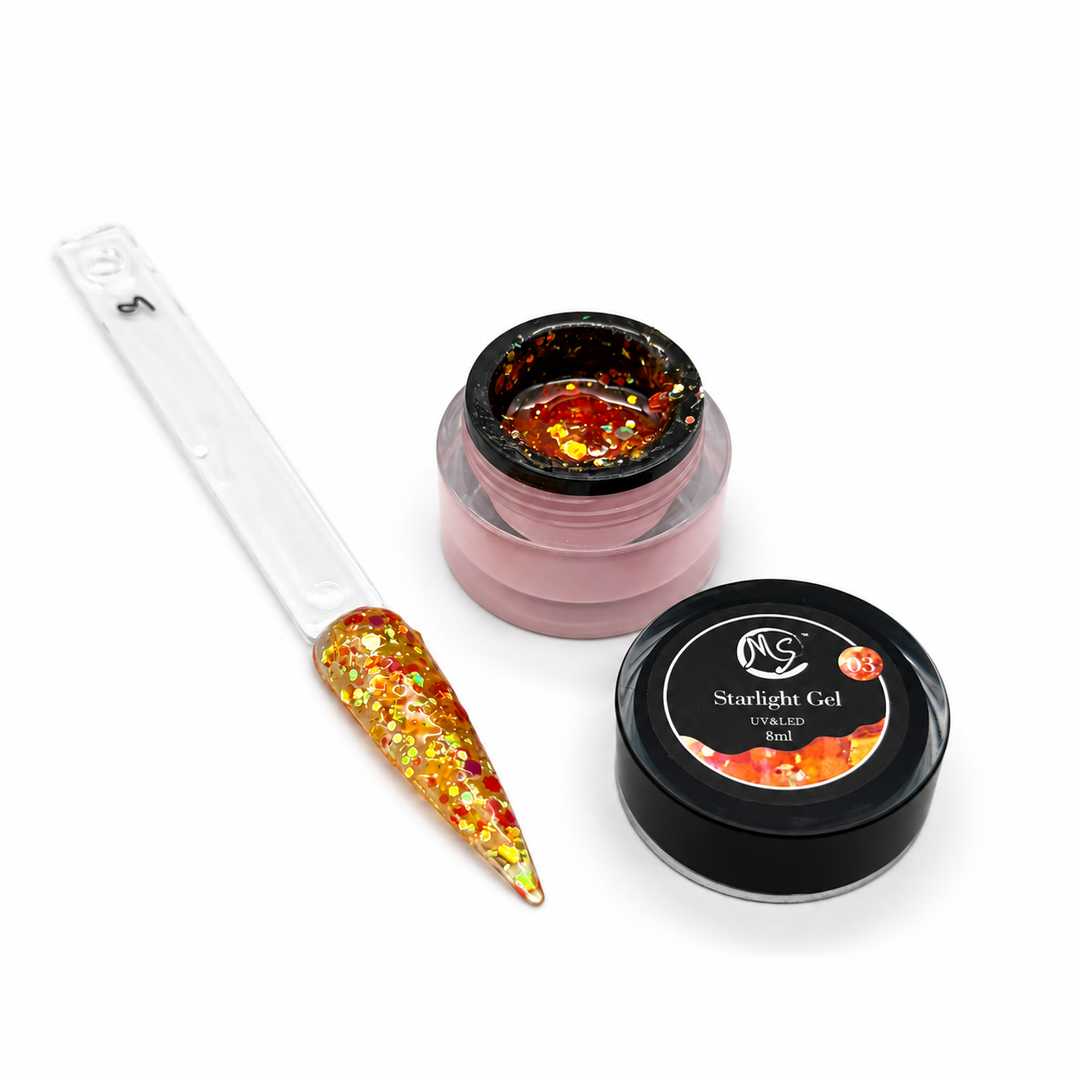 MS Starlight Gel Stone &amp; Glow Effect 18 Colors