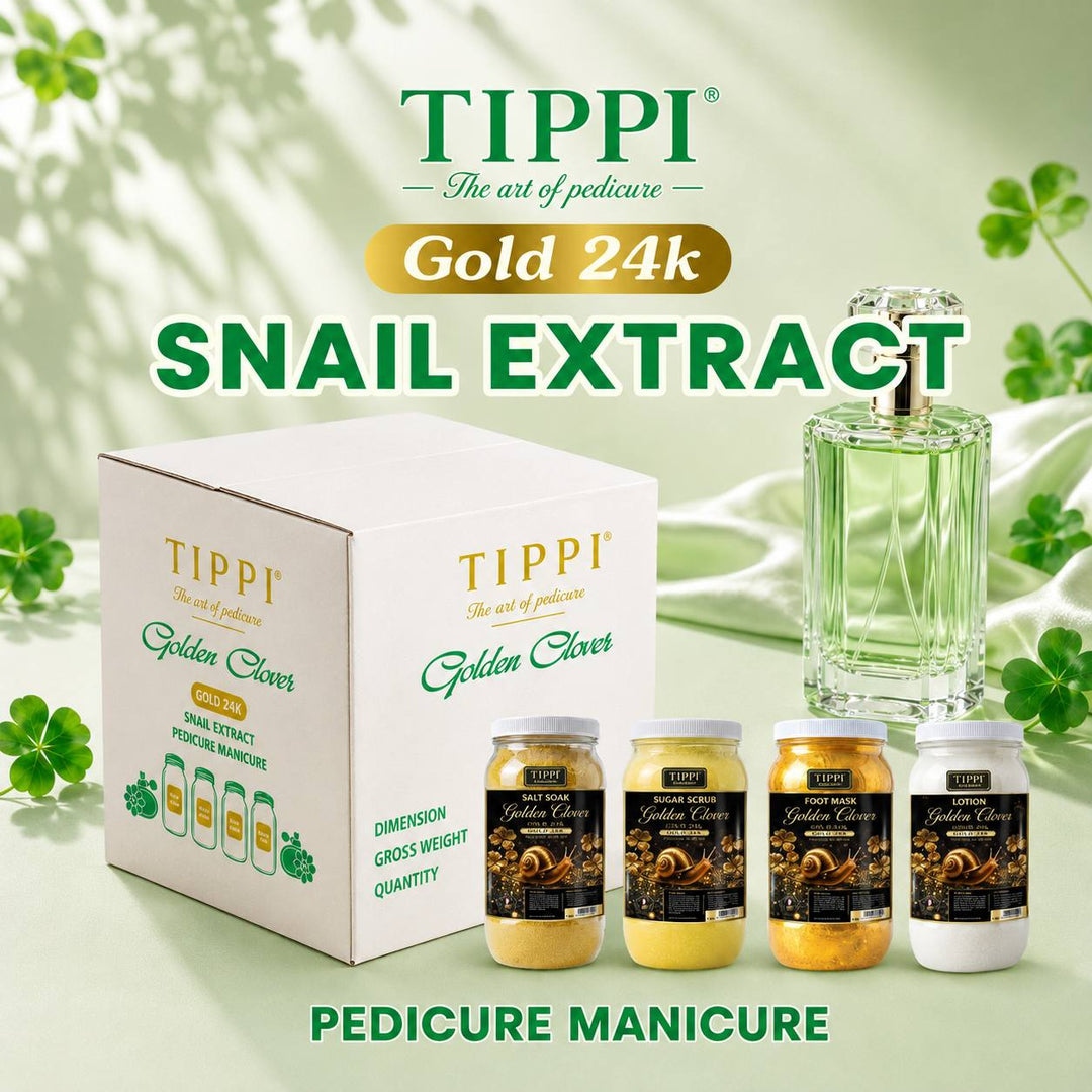 TIPPI Gold 24K Snail Extract 4-Step Pedicure | 1 Gallon Each