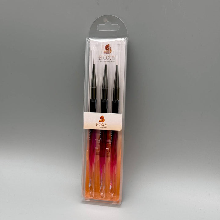 Foxy x Sunny Liner Brush 3 Size (Set of 3)