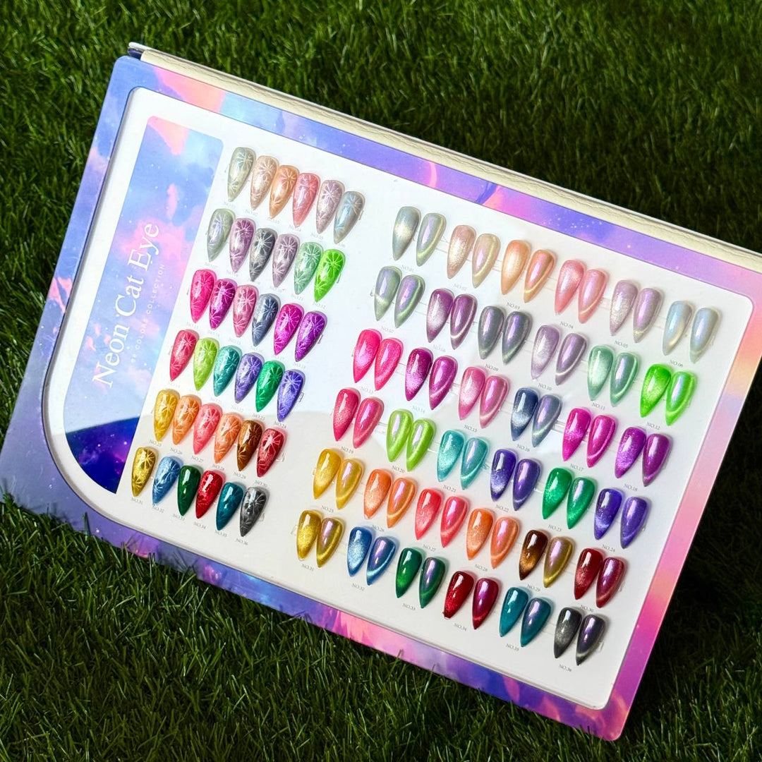 HANG Neon Cateye Gel 36 Colors 18ml + Free Display