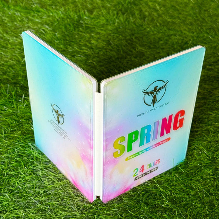 Phoenix Spring Gel Collection 24 Colors - Free Extra 24 Gels + 1 Color Book + Vali - FREE Mica Holder Rack - LIMITED TIME ONLY
