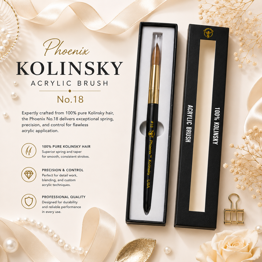 Phoenix Kolinsky Germany Acrylic Brush Tutorial
