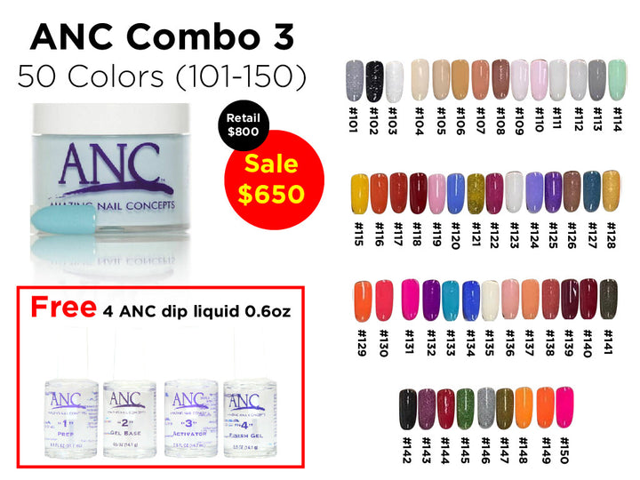 ANC Combo 50 colors 3 (101-150)