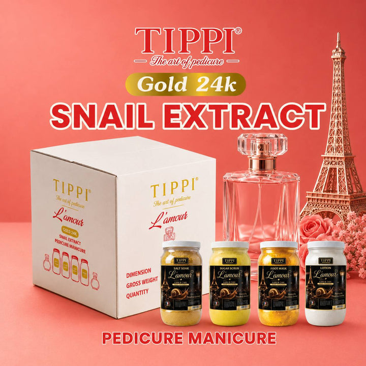 TIPPI Gold 24K Snail Extract 4-Step Pedicure | 1 Gallon Each