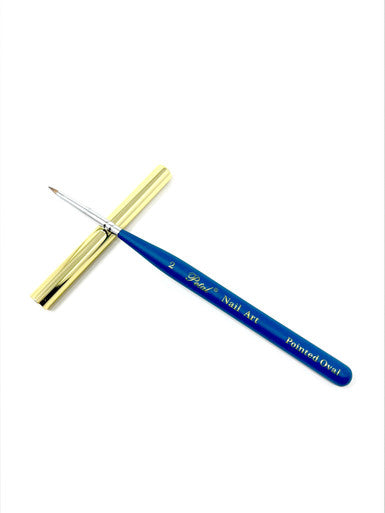 Petal Pointed Oval Nail Art Brush With Cap 