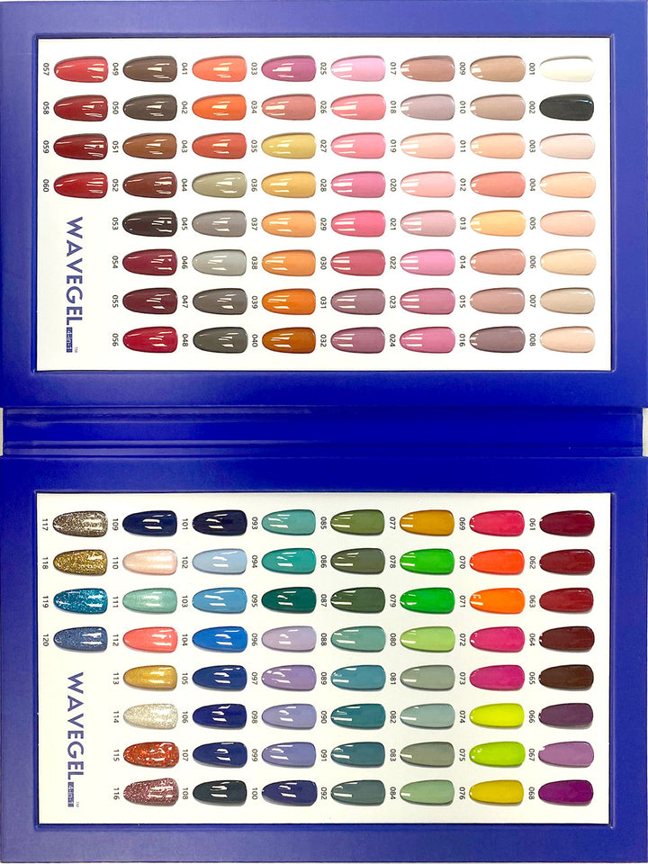 WaveGel 4in1 120 Colors Royal Collection - FREE 1 Sunny Led Lamp +1 Color Book + 1 Sample Tip