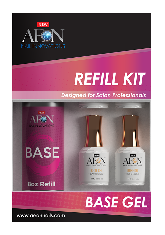 Aeon Base Gel Refill 8oz + 4 Free Base Gel 0.5oz