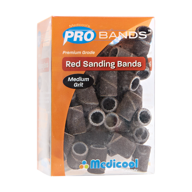 Medicool Red Sanding Bands Grit Medium