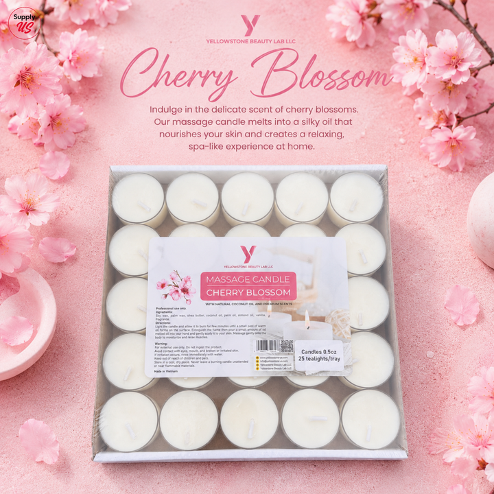 Yellowstone Massage Candle - Cherry Blossom - BUY 2 FREE 1