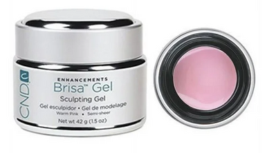 CND BRISA GEL WARM PINK SEMI SHEER 1.5OZ