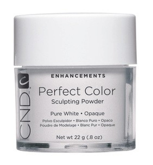 CND Perfect Color Sculpting Powder Pure White Opaque 0.8oz Hover Image