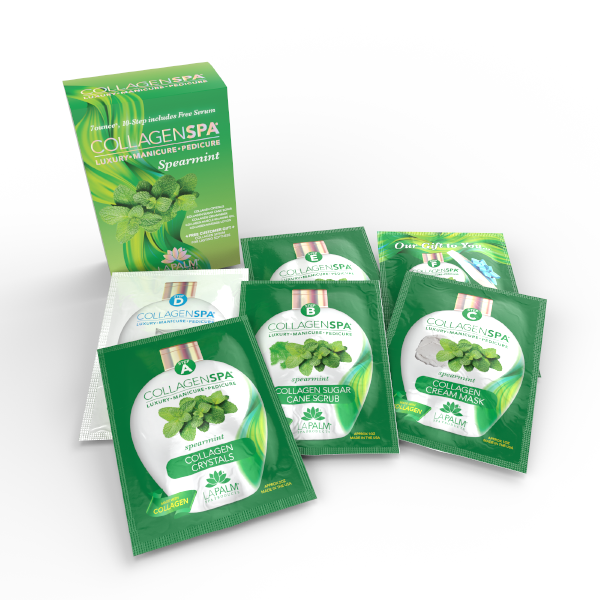Lapalm Collagen Spa 10 Step with Pedi Kit - Spearmint - Out of Stock