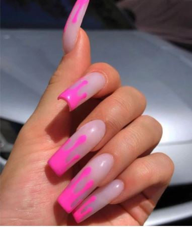 3D Flame Nail Sticker ( Set of 5) XF3282