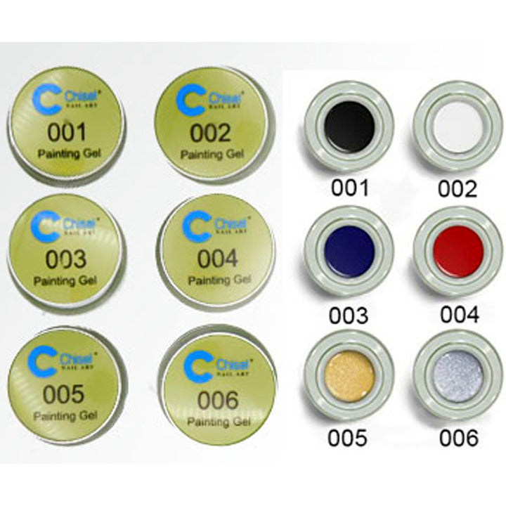 Chisel Spider Gel Kit 6 Colors 5ml each
