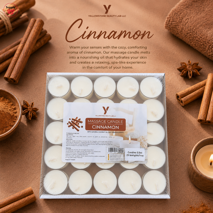 Yellowstone Massage Candle - Cinnamon - BUY 2 FREE 1