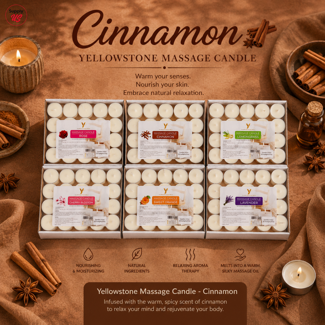 Yellowstone Massage Candle - Cinnamon - BUY 2 FREE 1