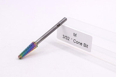 Under Nail Cleaner Cone Bit 3/32 - Medium (Rainbow)