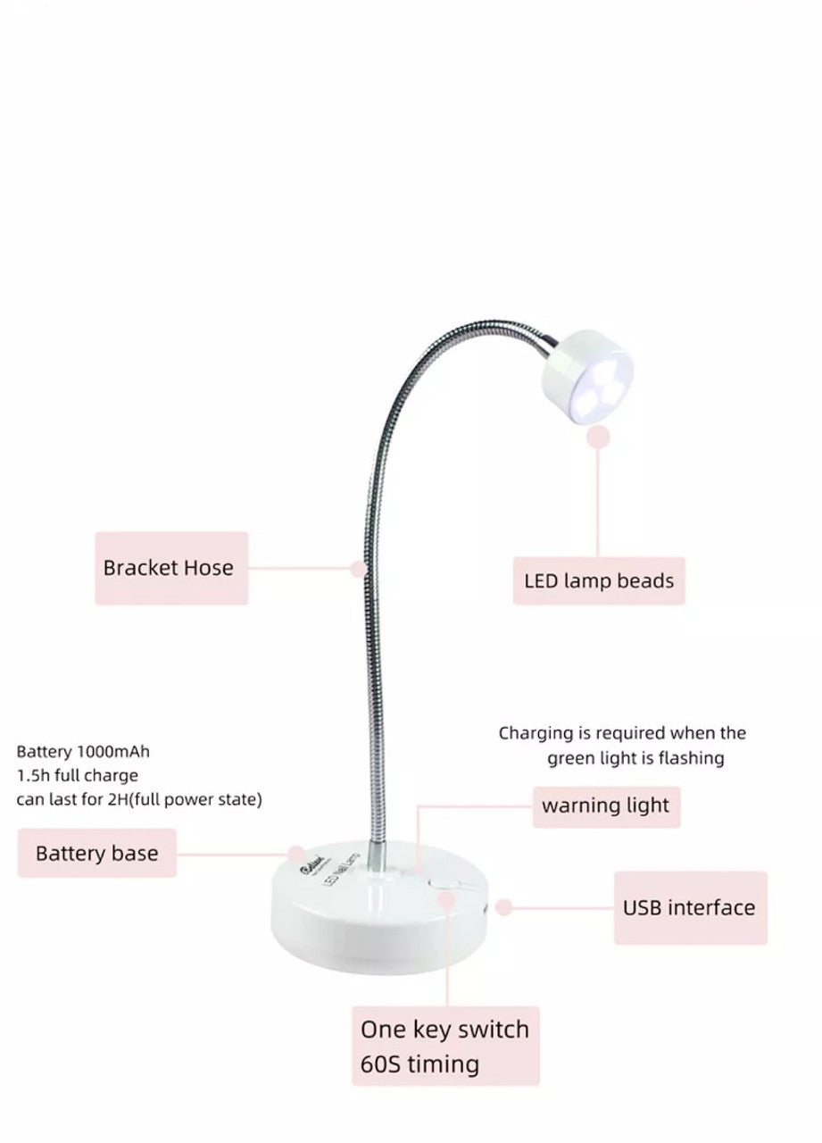 Cordless 3 Bulk UV LED Nail lamp ( For Gel X )